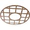 Ekena Millwork O'Neal Wood Fretwork Pierced Ceiling Medallion, Walnut, 38"OD x 13 3/4"ID x 1/4"T CMWP38X38X0250ONWA - alternate 3